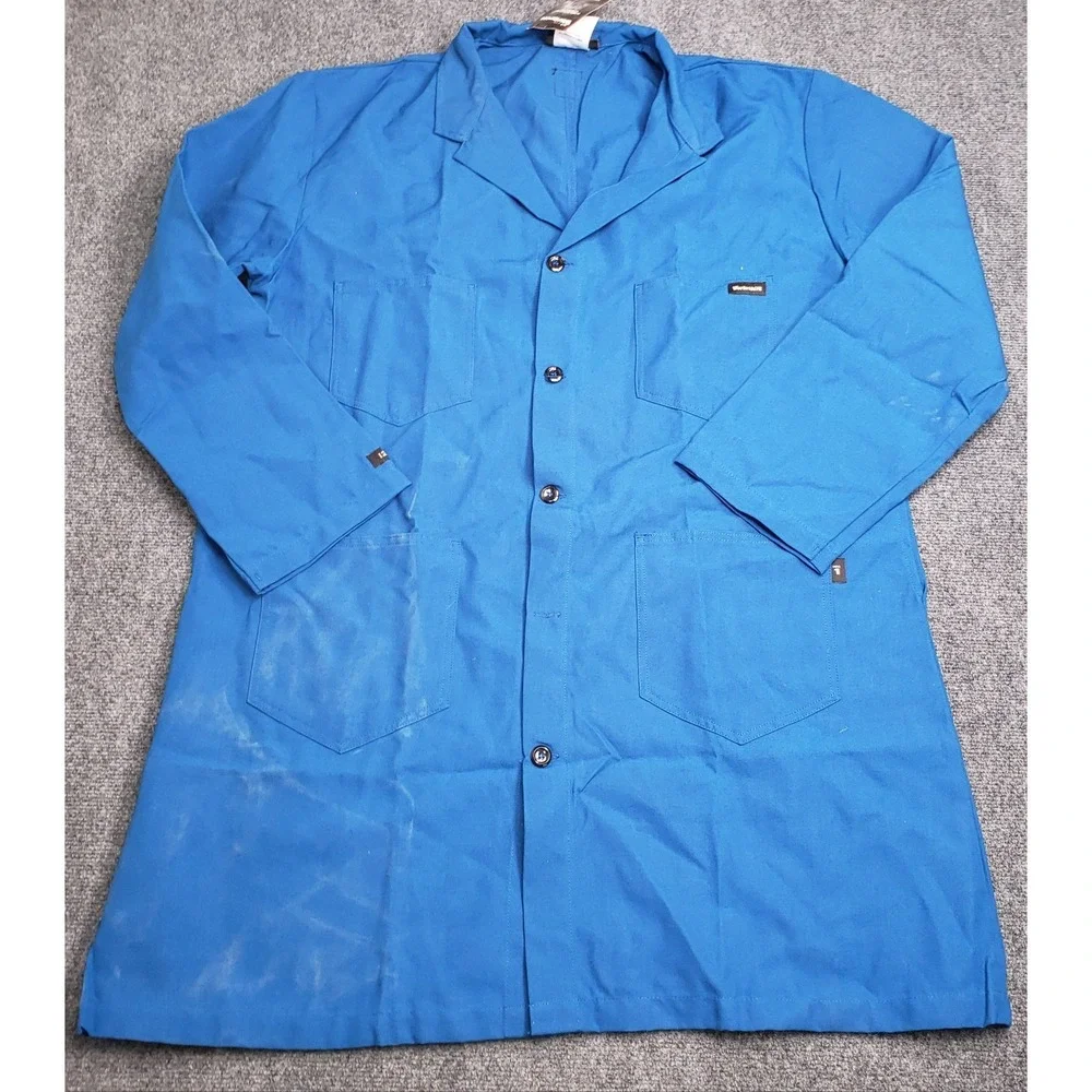 Workrite FR Flame Resistant Lab Coat Mens 2XL Blue Nomex ARC 6 New Tags